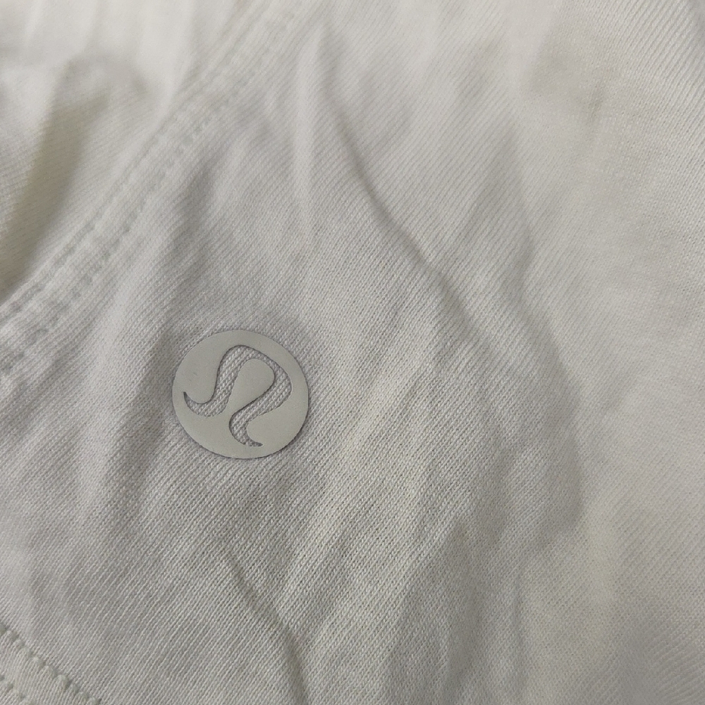 Lululemon Athletica White Tee with Green Logo - Picture 5 of 5